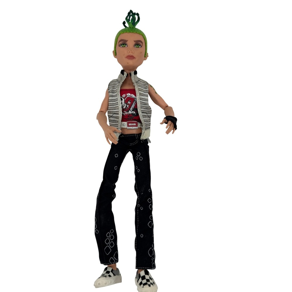 Monster High G1 Deuce Gorgon Doll Boy Manster Green Snake Hair Outfit
